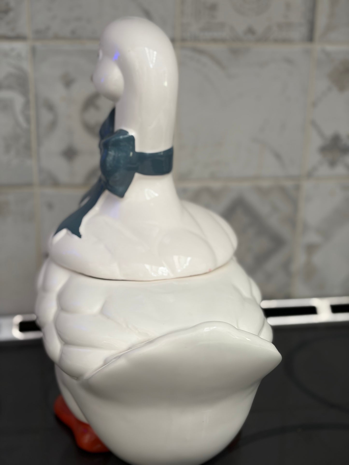 Vintage Goose Cookie Jar