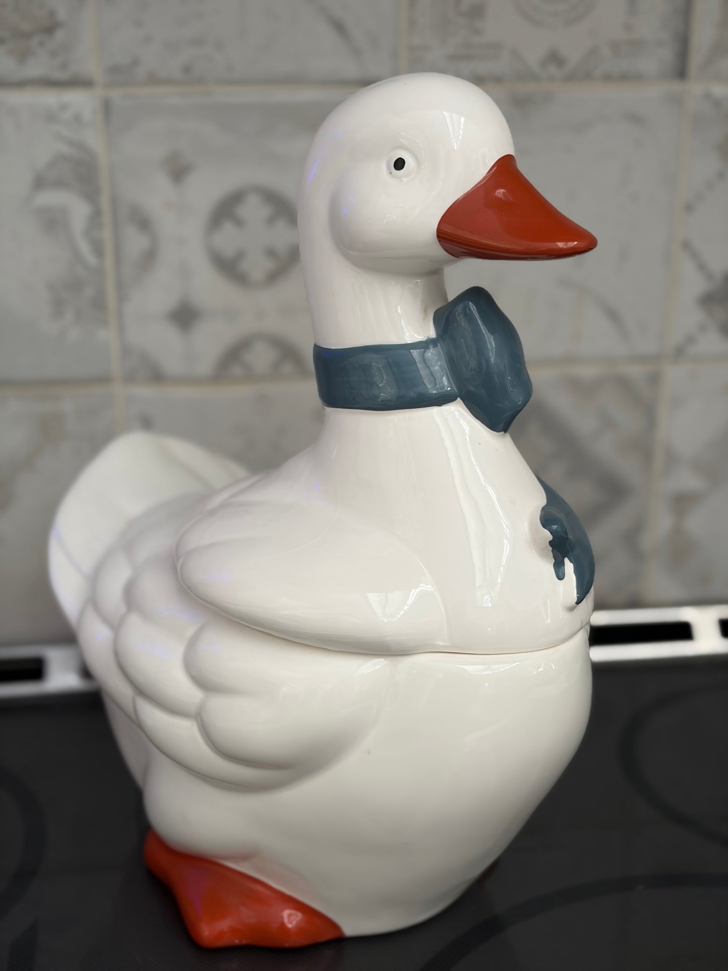 Vintage Goose Cookie Jar