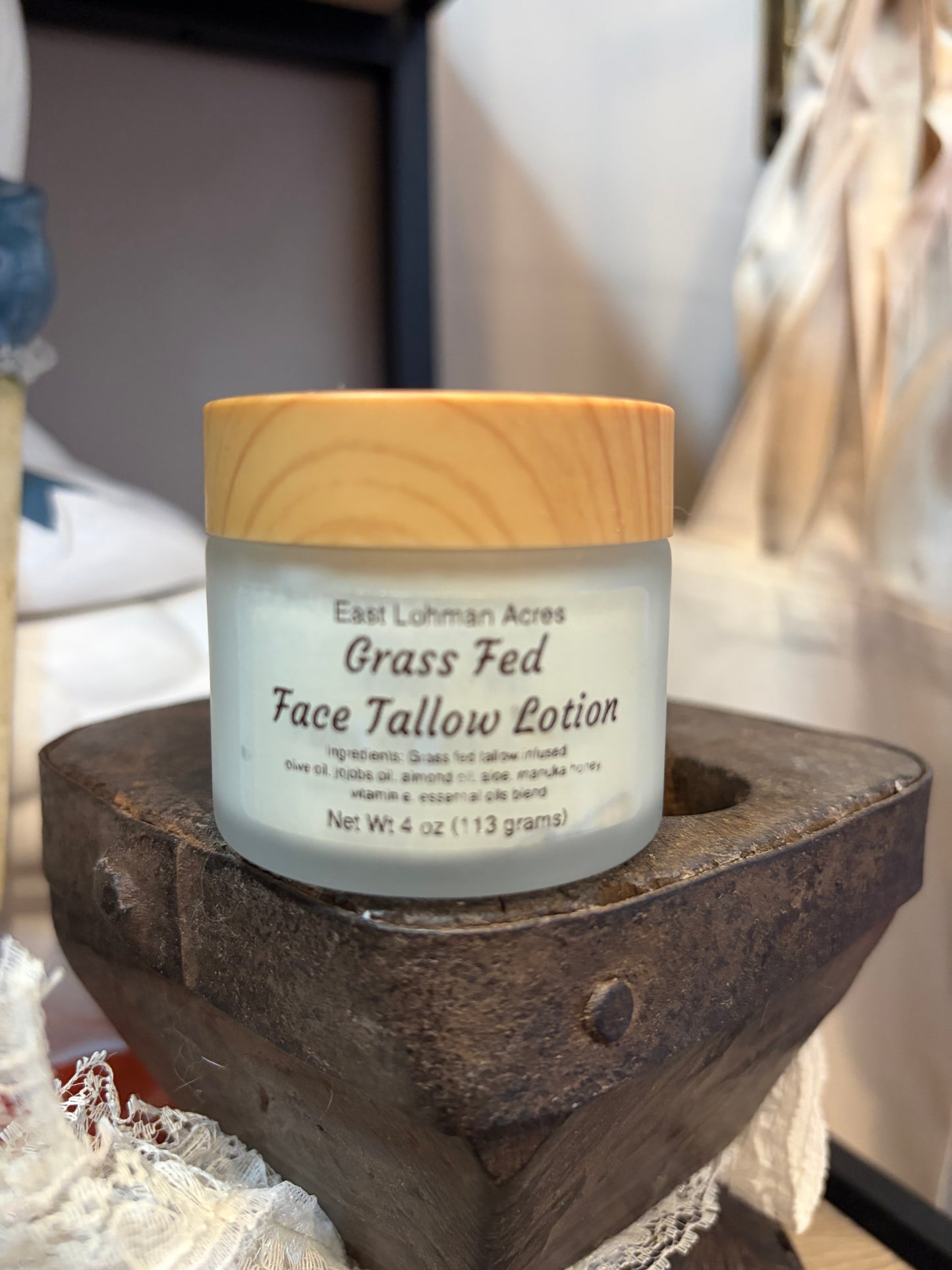 Grass Fed Face Tallow Lotion